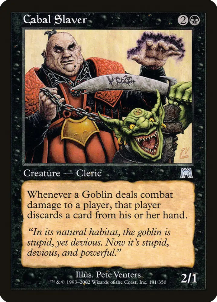 Cabal Slaver [Onslaught] - MTG Single
