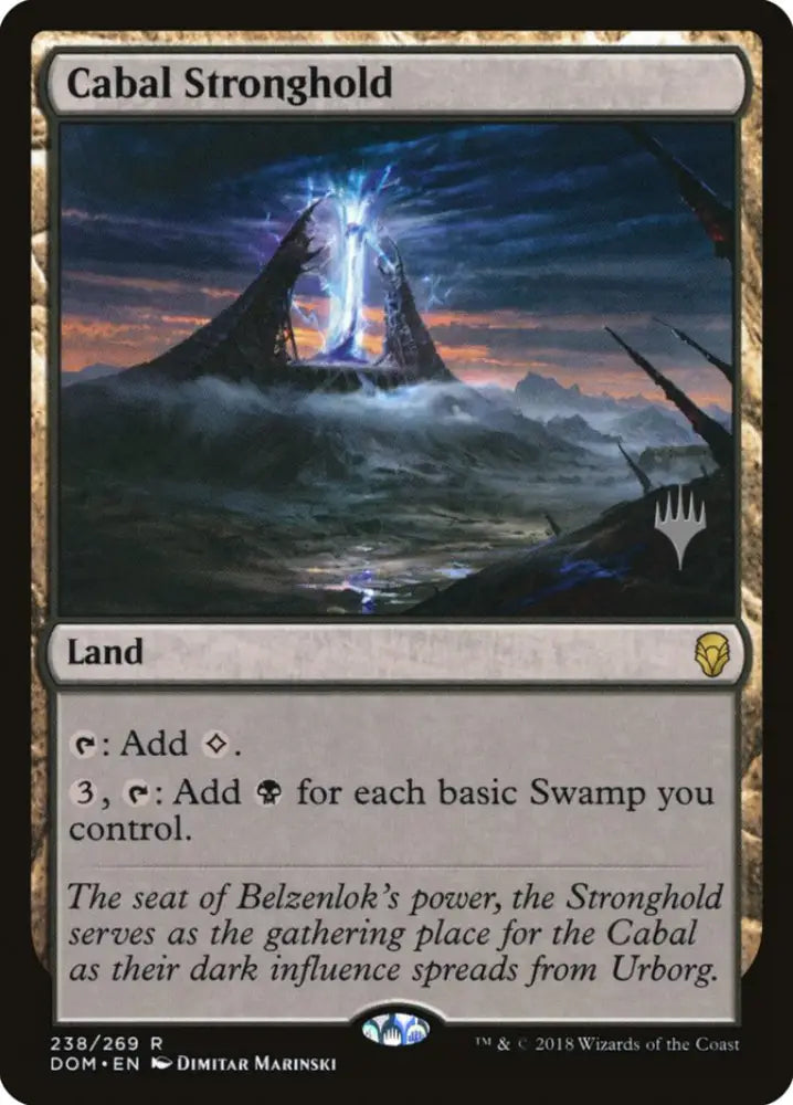 Cabal Stronghold (Promo Pack) [Dominaria Promos] - MTG Single