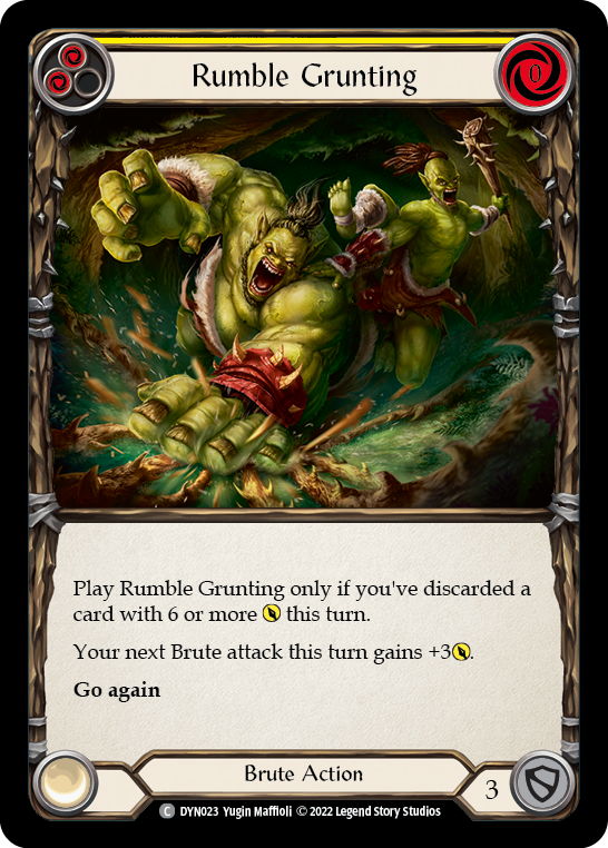 Rumble Grunting (Yellow) [Dynasty]