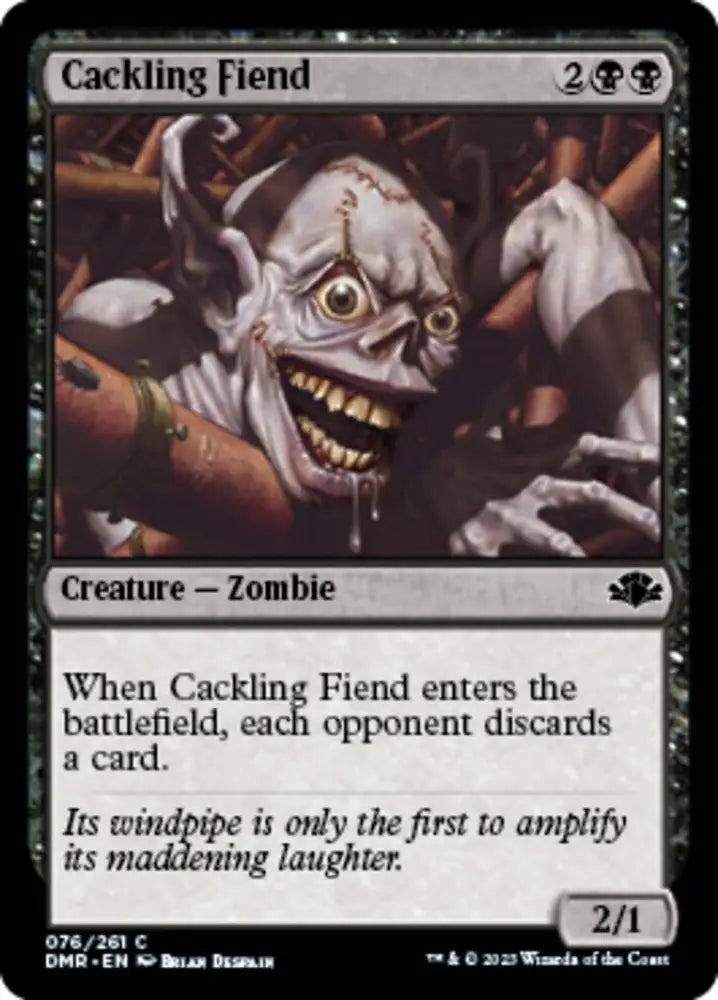 Cackling Fiend [Dominaria Remastered] - MTG Single