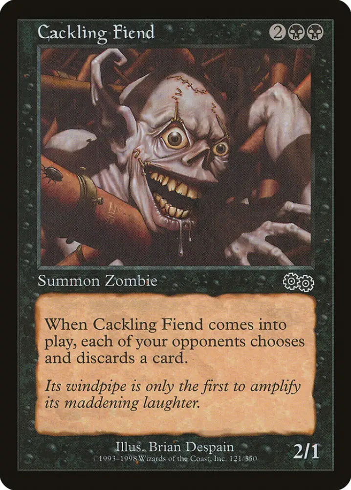 Cackling Fiend [Urza’s Saga] - MTG Single