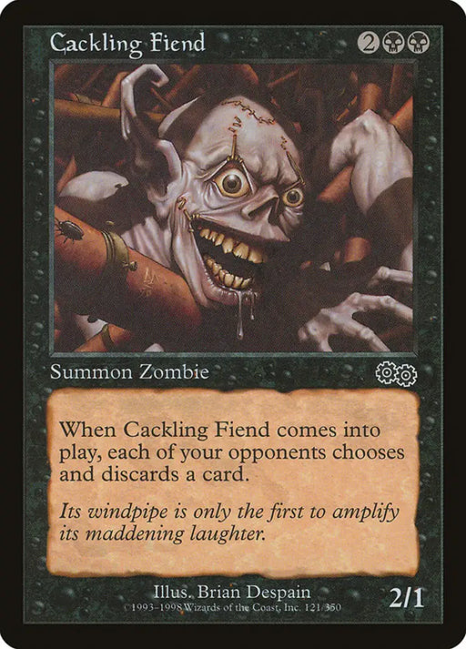 Cackling Fiend [Urza’s Saga] - MTG Single
