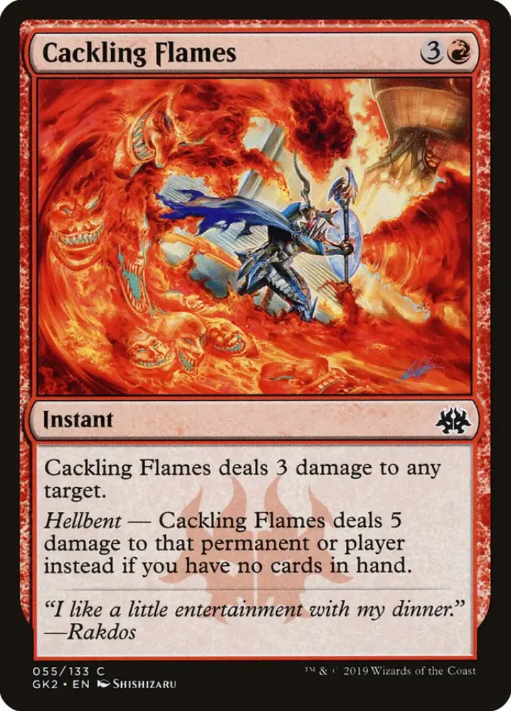 Cackling Flames [Ravnica Allegiance Guild Kit] - MTG Single