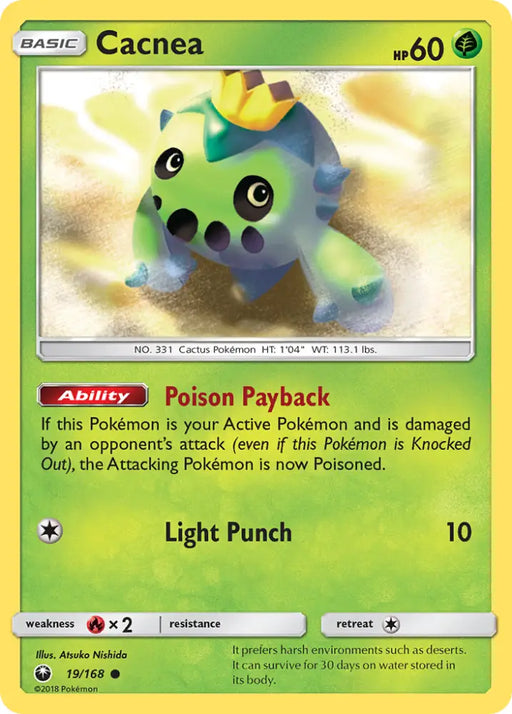 Cacnea (19/168) [Sun & Moon: Celestial Storm] - Pokemon Single