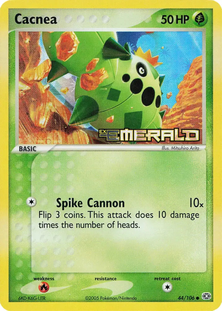 Cacnea (44/106) (Stamped) [EX: Emerald] - Pokemon Single