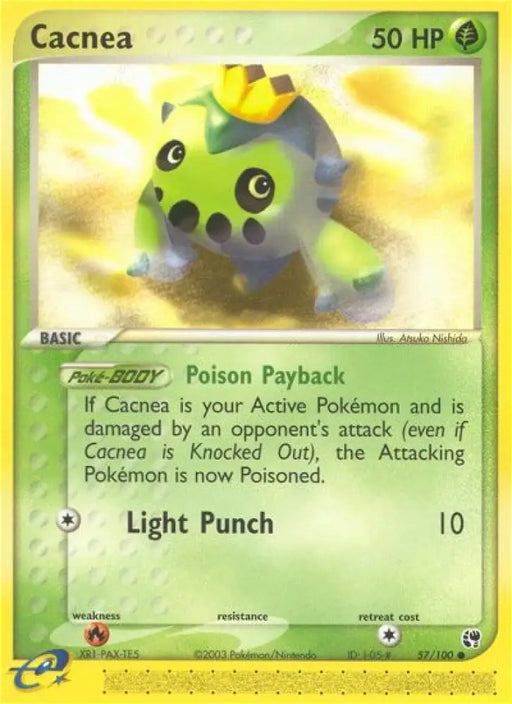Cacnea (57/100) [EX: Sandstorm] - Pokemon Single