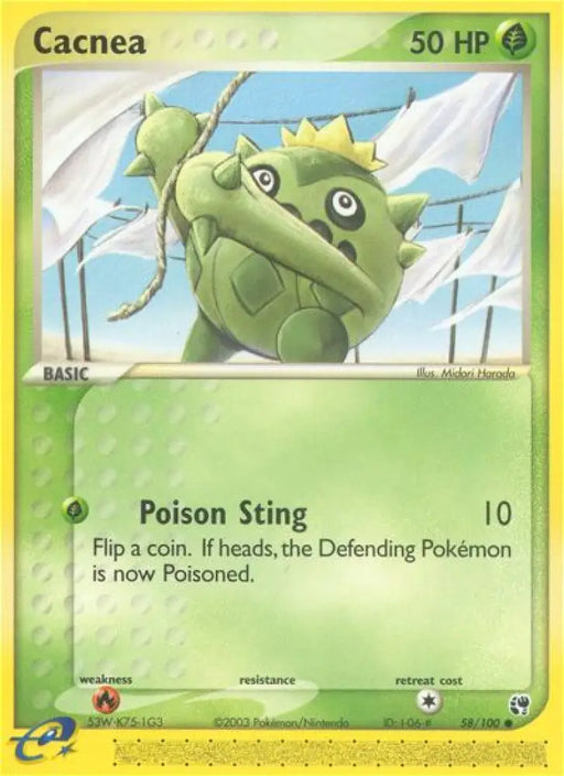Cacnea (58/100) [EX: Sandstorm] - Pokemon Single