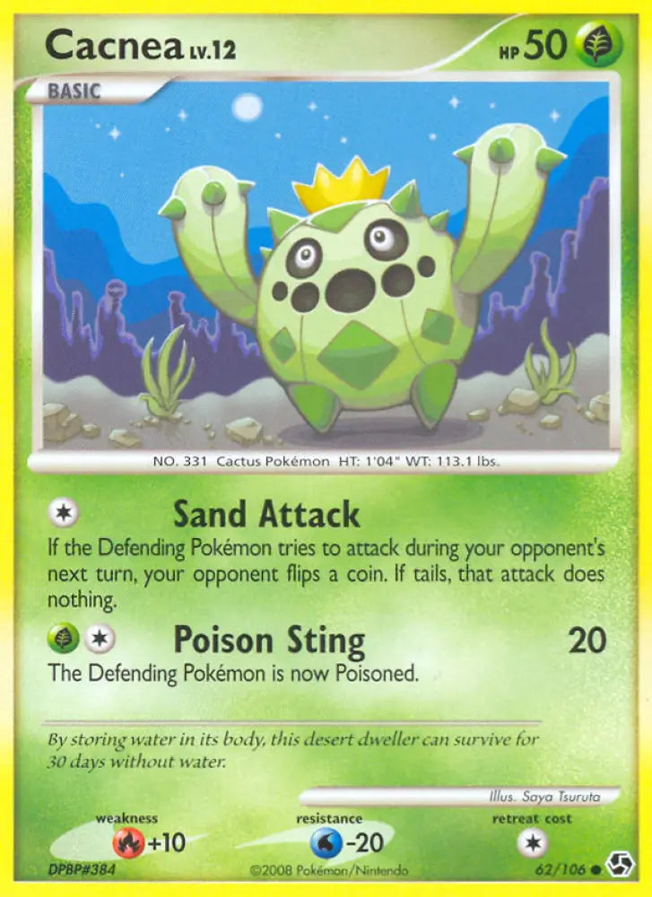 Cacnea (62/106) [Diamond & Pearl: Great Encounters] - Pokemon Single