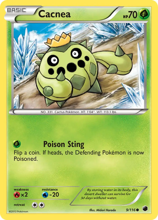 Cacnea (9/116) [Black & White: Plasma Freeze] - Pokemon Single