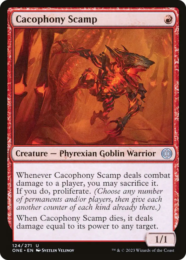Cacophony Scamp [Phyrexia: All Will Be One] - MTG Single