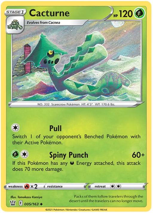 Cacturne (005/163) [Sword & Shield: Battle Styles] - Pokemon Single