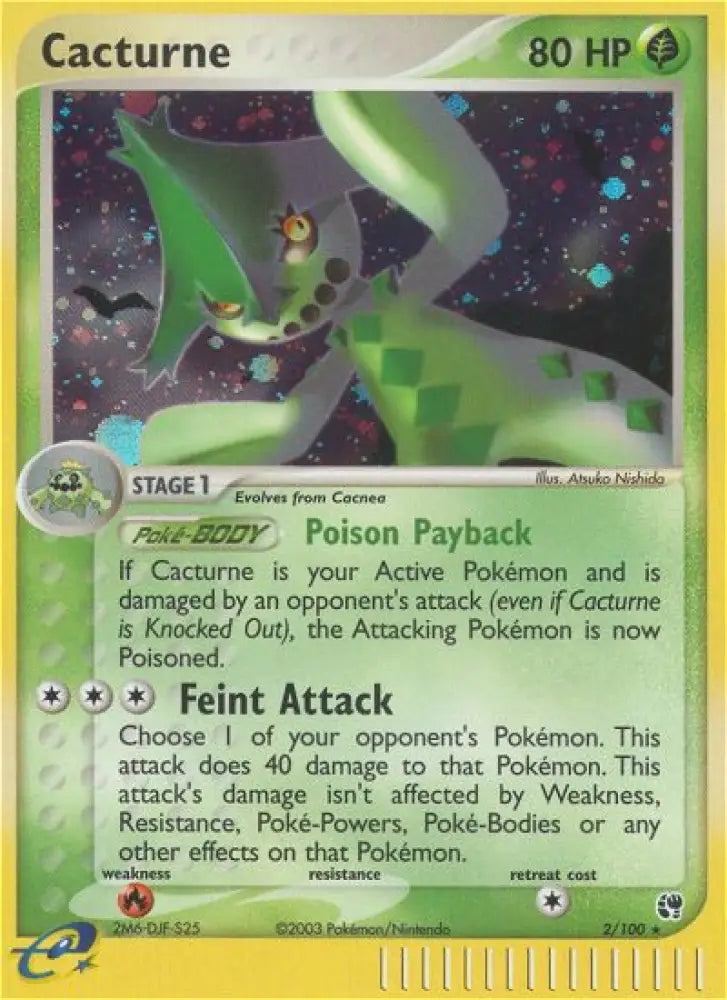 Cacturne (2/100) [EX: Sandstorm] - Pokemon Single