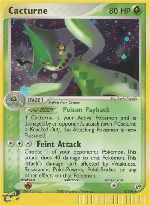 Cacturne (2/100) [EX: Sandstorm] - Pokemon Single