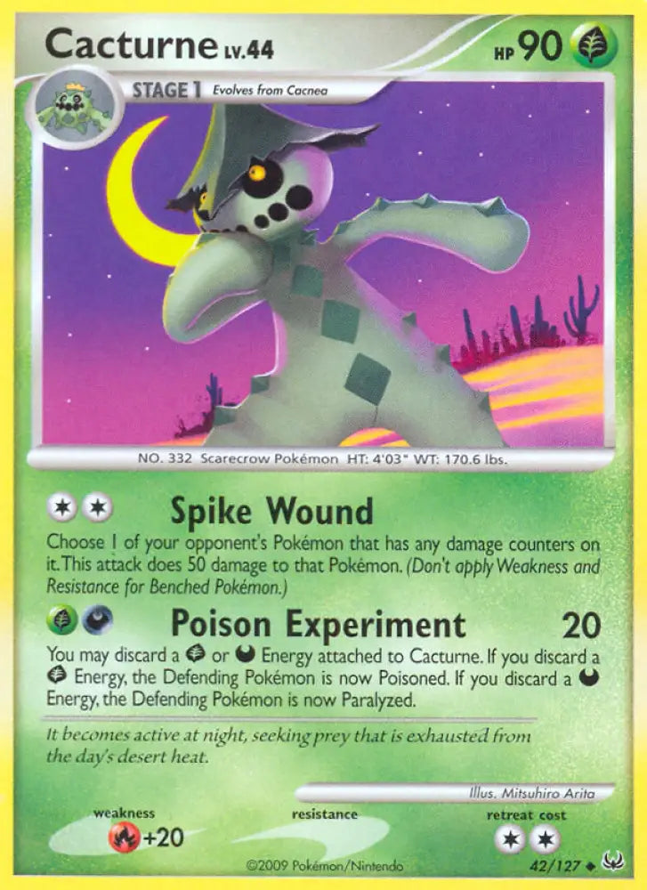 Cacturne (42/127) [Platinum: Base Set] - Pokemon Single