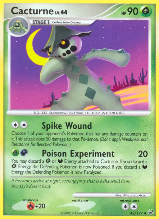 Cacturne (42/127) [Platinum: Base Set] - Pokemon Single