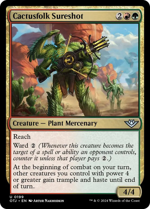 Cactusfolk Sureshot [Outlaws of Thunder Junction] - MTG Single