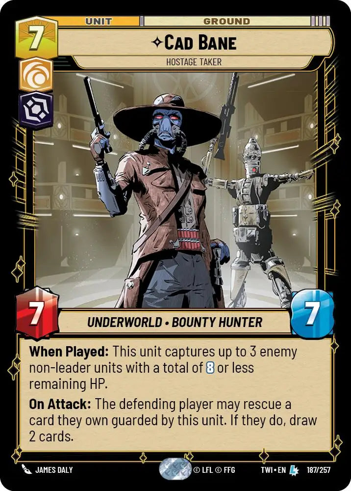 Cad Bane - Hostage Taker (187/257) [Twilight of the Republic] - Star Wars: Unlimited Single