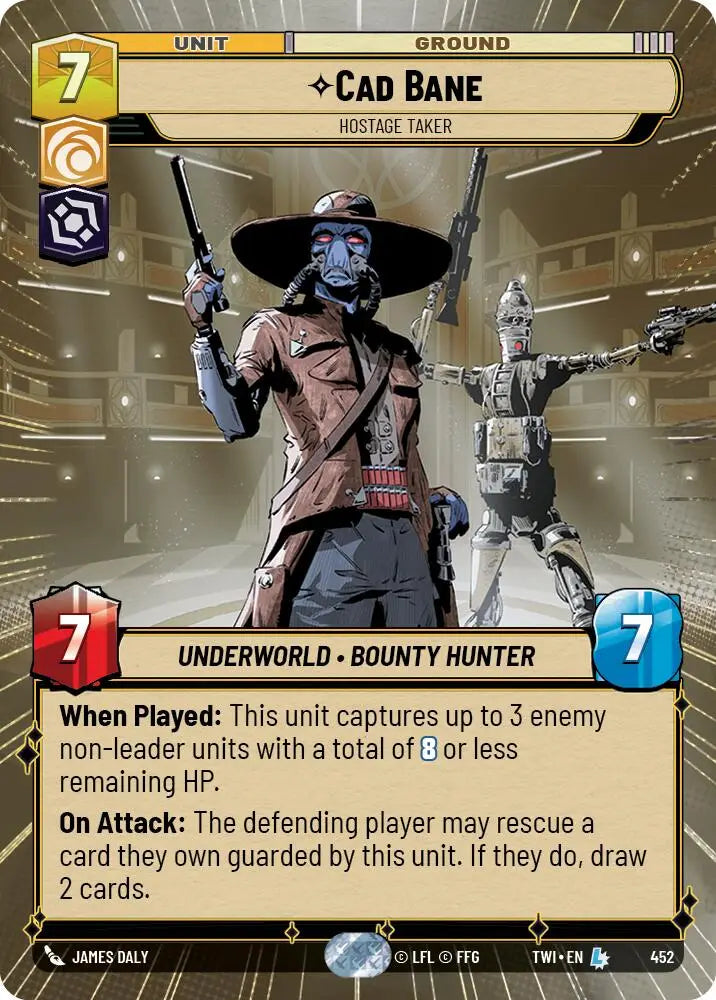 Cad Bane - Hostage Taker (Hyperspace) (452) [Twilight of the Republic] - Star Wars: Unlimited Single