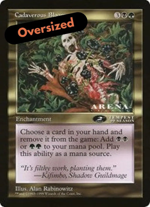 Cadaverous Bloom (Oversized) [Oversize Cards] - MTG Single
