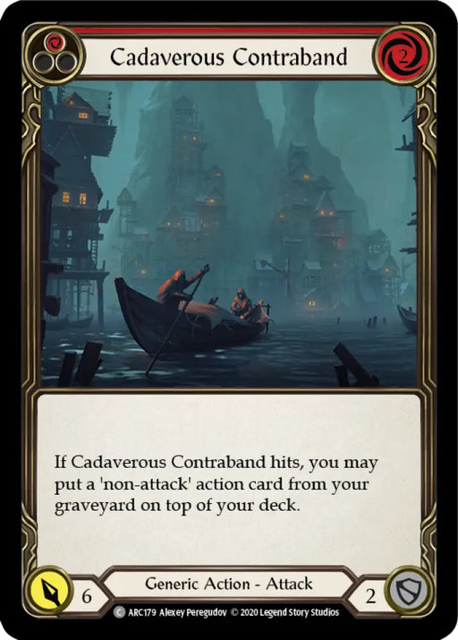Cadaverous Contraband (Red) [Arcane Rising Unlimited] Unlimited Rainbow Foil - Flesh And Blood Single