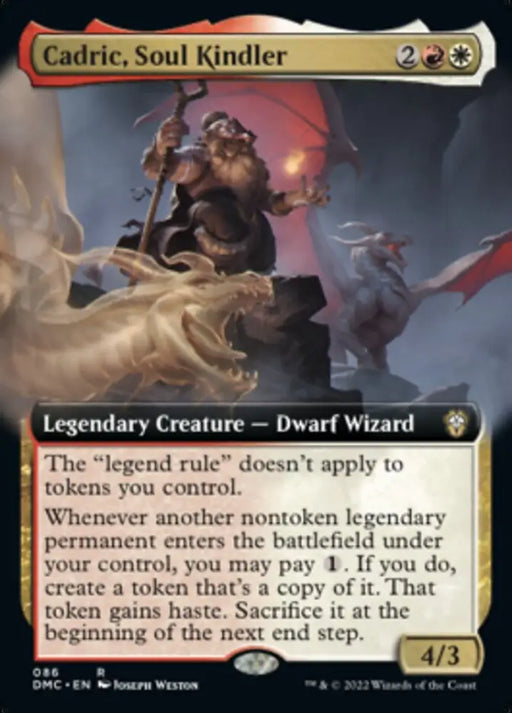 Cadric Soul Kindler (Extended Art) [Dominaria United Commander] - MTG Single