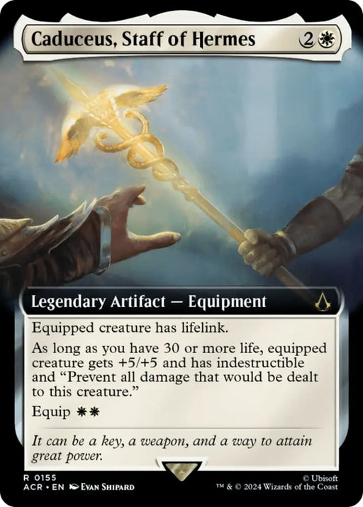 Caduceus Staff of Hermes (Extended Art) [Assassin’s Creed] - MTG Single