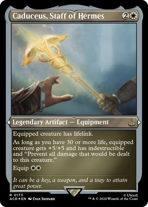 Caduceus Staff of Hermes (Foil Etched) [Assassin’s Creed] - MTG Single