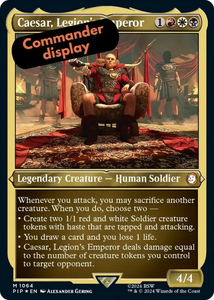 Caesar Legion’s Emperor (Display Commander) [Fallout] - MTG Single