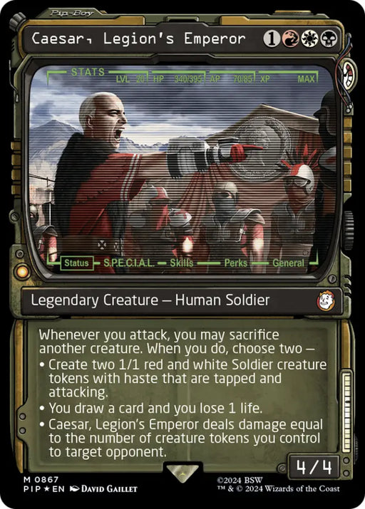 Caesar Legion’s Emperor (Showcase) (Surge Foil) [Fallout] - MTG Single