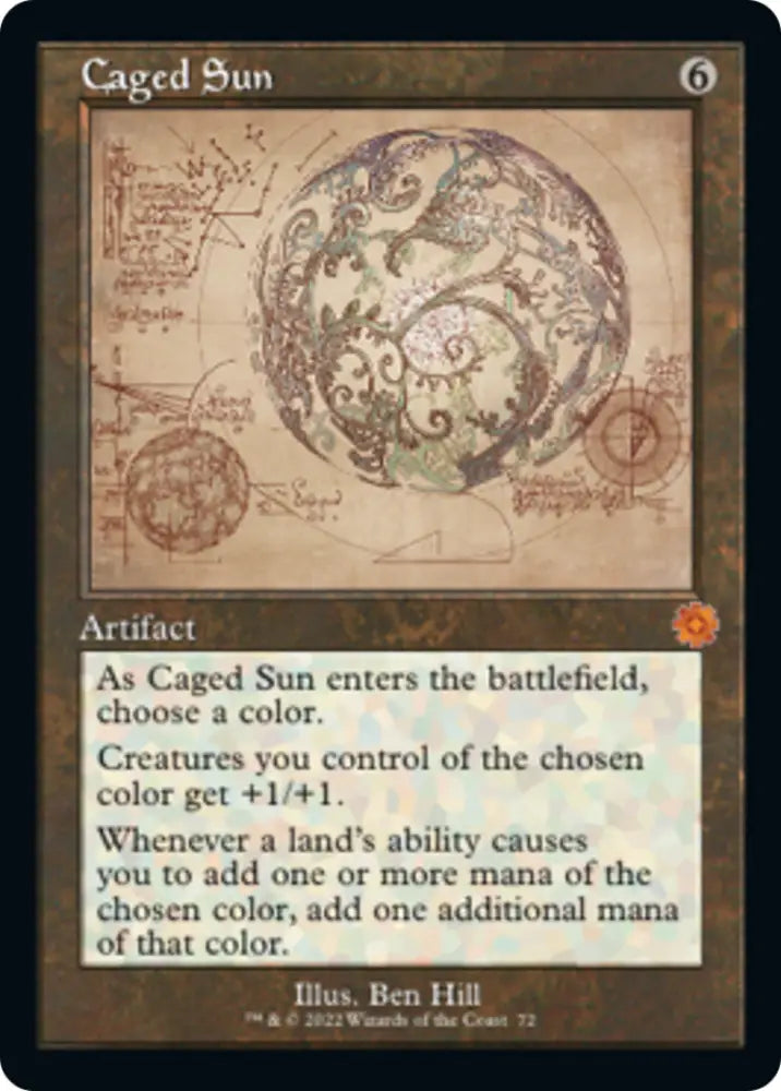 Caged Sun (Retro Schematic) [The Brothers’ War Retro Artifacts] - MTG Single