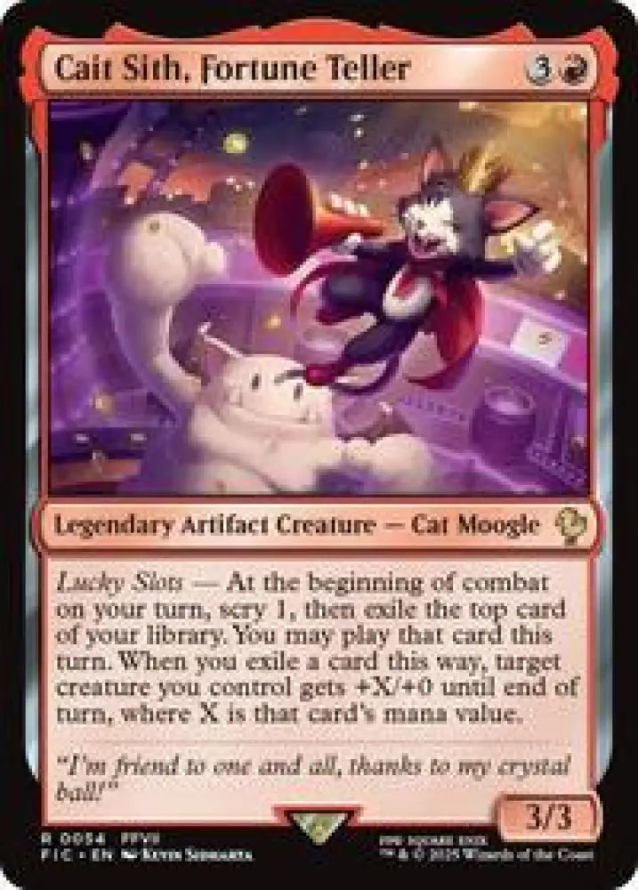 Cait Sith, Fortune Teller (Surge Foil) (54) [Final Fantasy Commander]