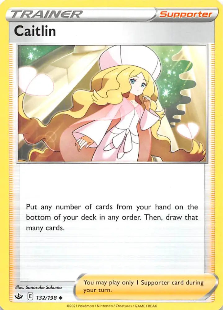 Caitlin (132/198) [Sword & Shield: Chilling Reign] - Pokemon Single