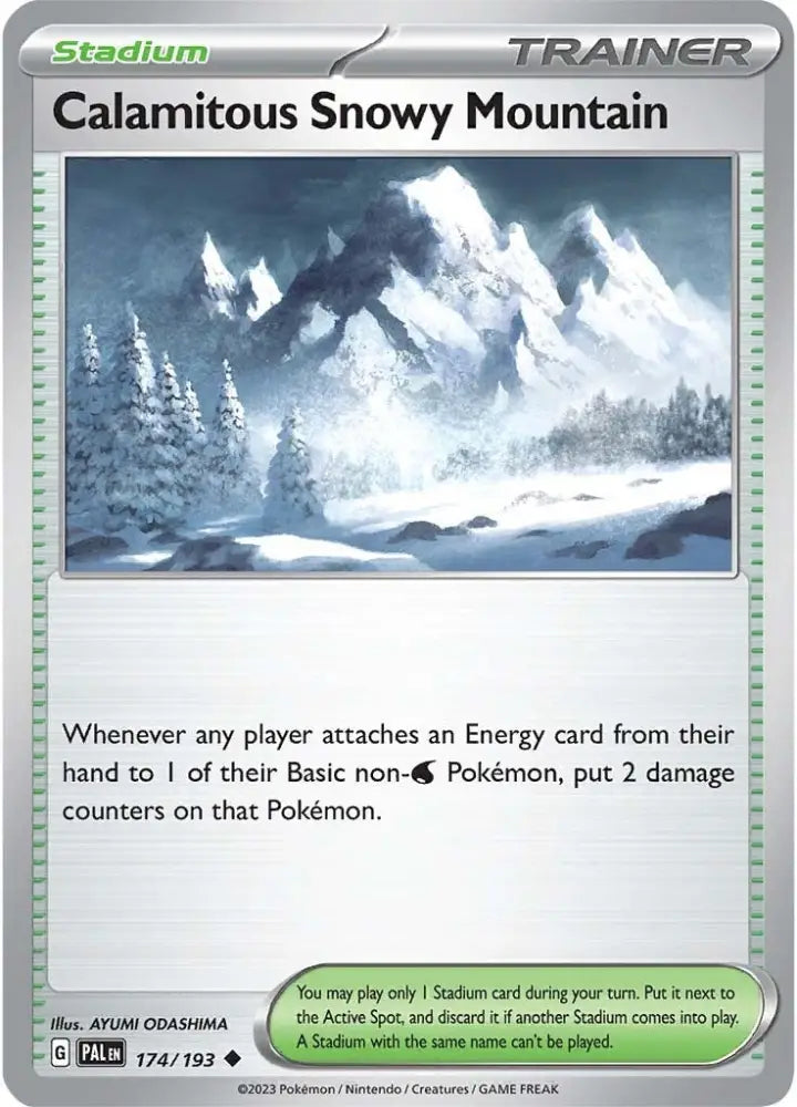 Calamitous Snowy Mountain (174/193) [Scarlet & Violet: Paldea Evolved] - Pokemon Single
