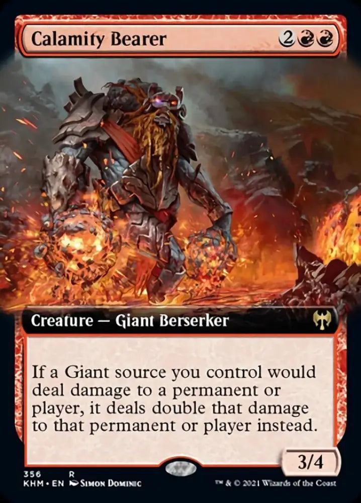 Calamity Bearer (Extended Art) [Kaldheim] - MTG Single