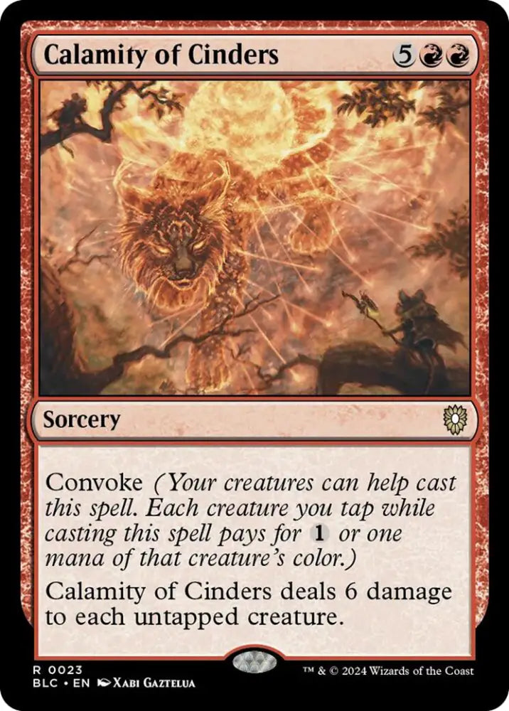 Calamity of Cinders [Bloomburrow Commander] - MTG Single