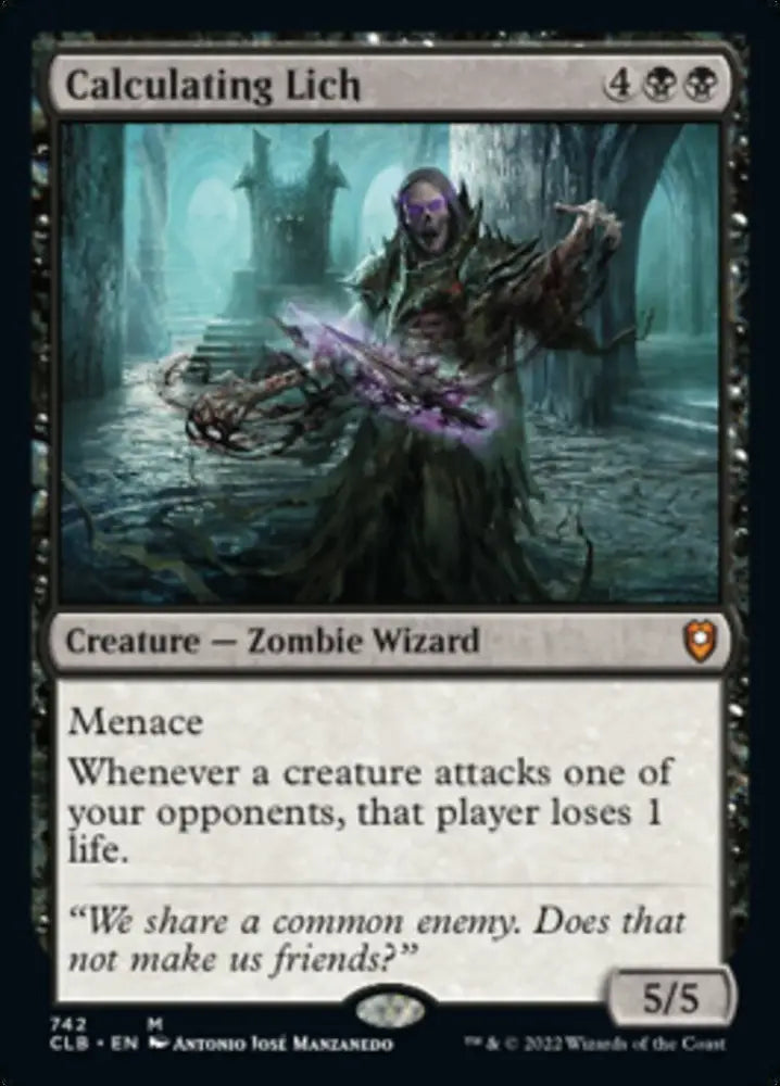 Calculating Lich [Commander Legends: Battle for Baldur’s Gate] - MTG Single