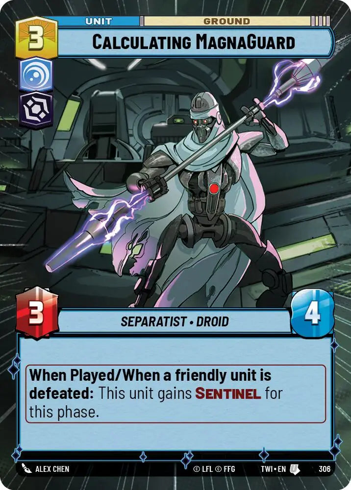 Calculating MagnaGuard (Hyperspace) (306) [Twilight of the Republic] - Star Wars: Unlimited Single