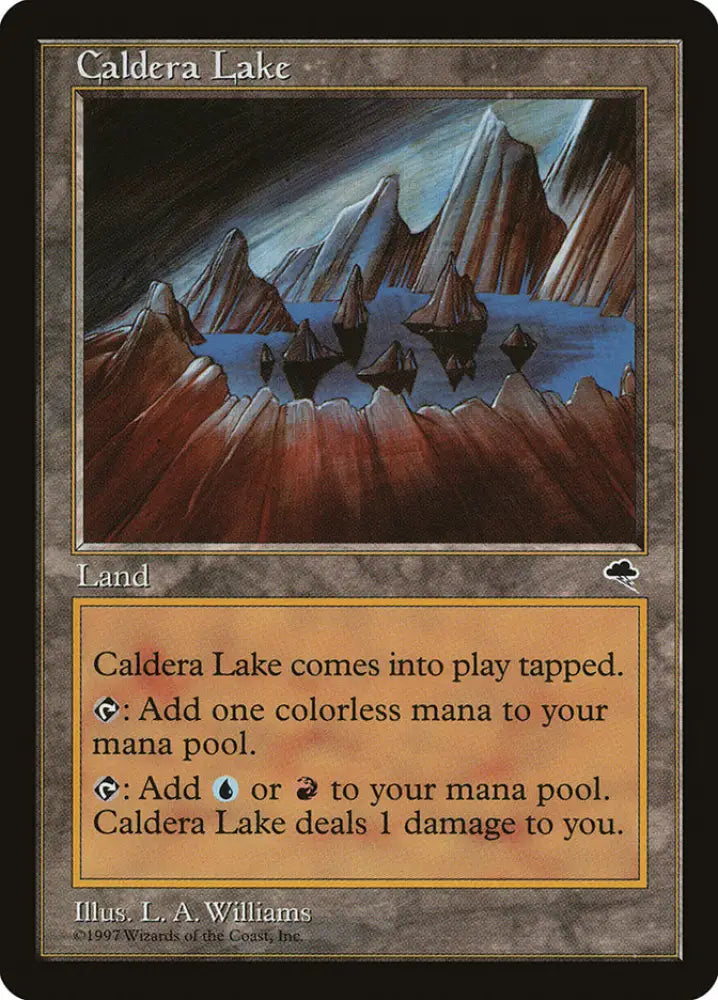 Caldera Lake [Tempest] - MTG Single
