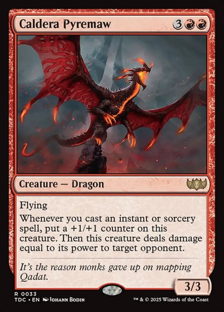 Caldera Pyremaw (33) [Tarkir: Dragonstorm Commander]