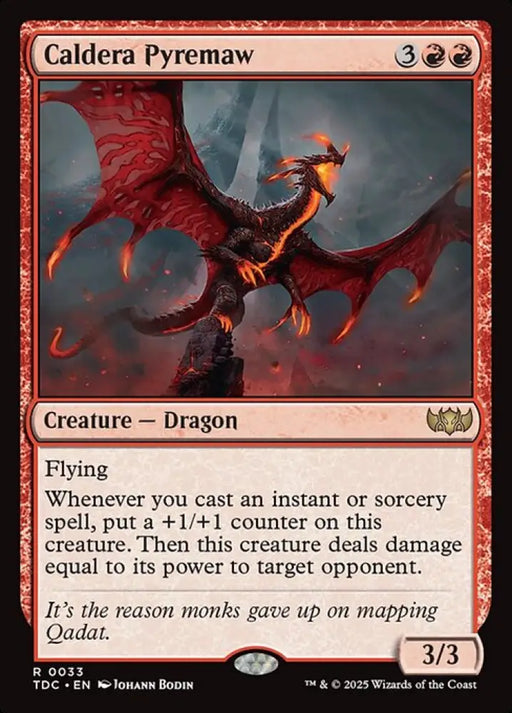 Caldera Pyremaw (33) [Tarkir: Dragonstorm Commander]