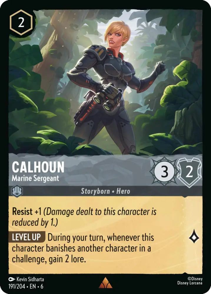 Calhoun - Marine Sergeant (191/204) [Azurite Sea] - Lorcana Single