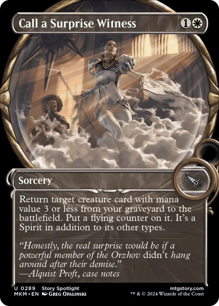 Call a Surprise Witness (Showcase) [Murders at Karlov Manor] - MTG Single
