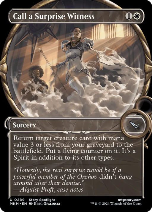 Call a Surprise Witness (Showcase) [Murders at Karlov Manor] - MTG Single