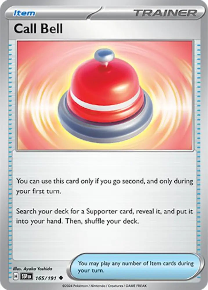 Call Bell (165/191) [Scarlet & Violet: Surging Sparks] - Pokemon Single