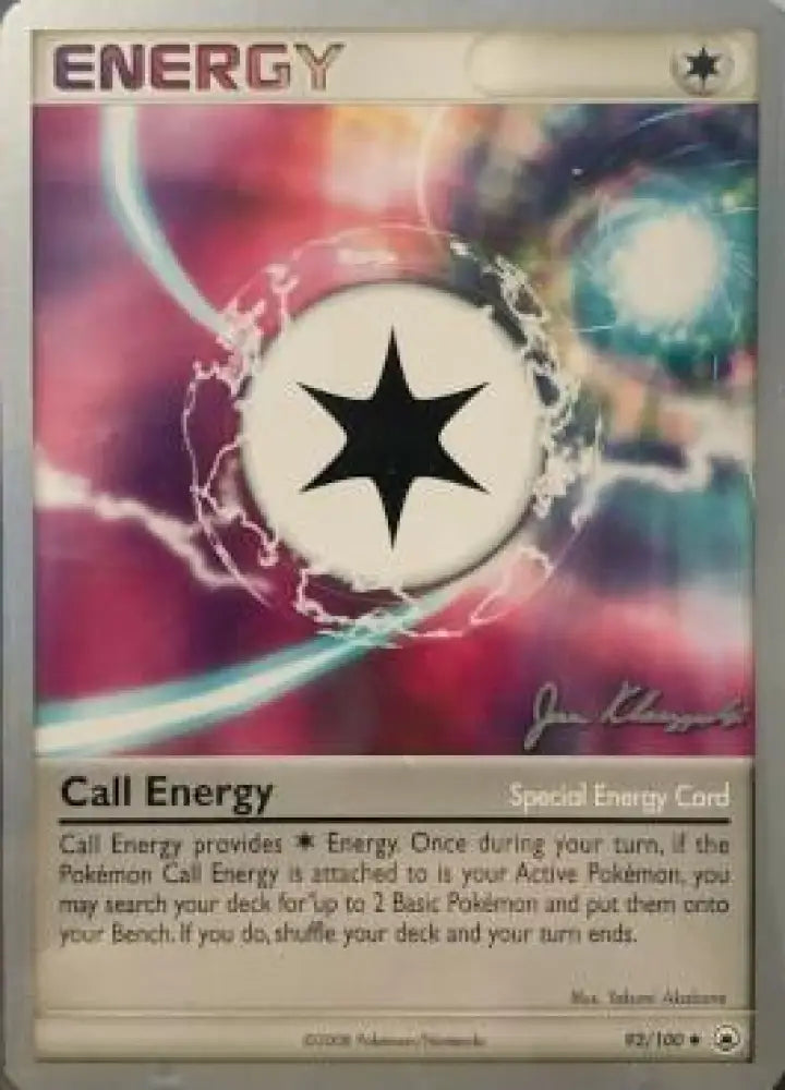 Call Energy (92/100) (Psychic Lock - Jason Klaczynski) [World Championships 2008] - Pokemon Single