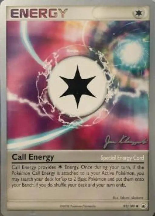 Call Energy (92/100) (Psychic Lock - Jason Klaczynski) [World Championships 2008] - Pokemon Single