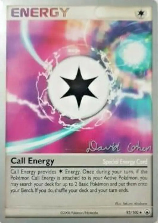 Call Energy (92/100) (Stallgon - David Cohen) [World Championships 2009] - Pokemon Single