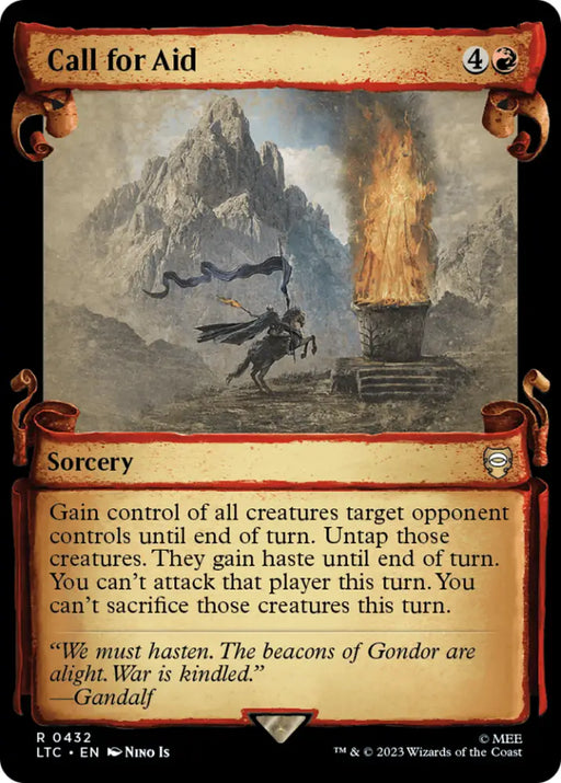 Call for Aid [The Lord of the Rings: Tales of Middle-Earth Commander Showcase Scrolls] - MTG Single