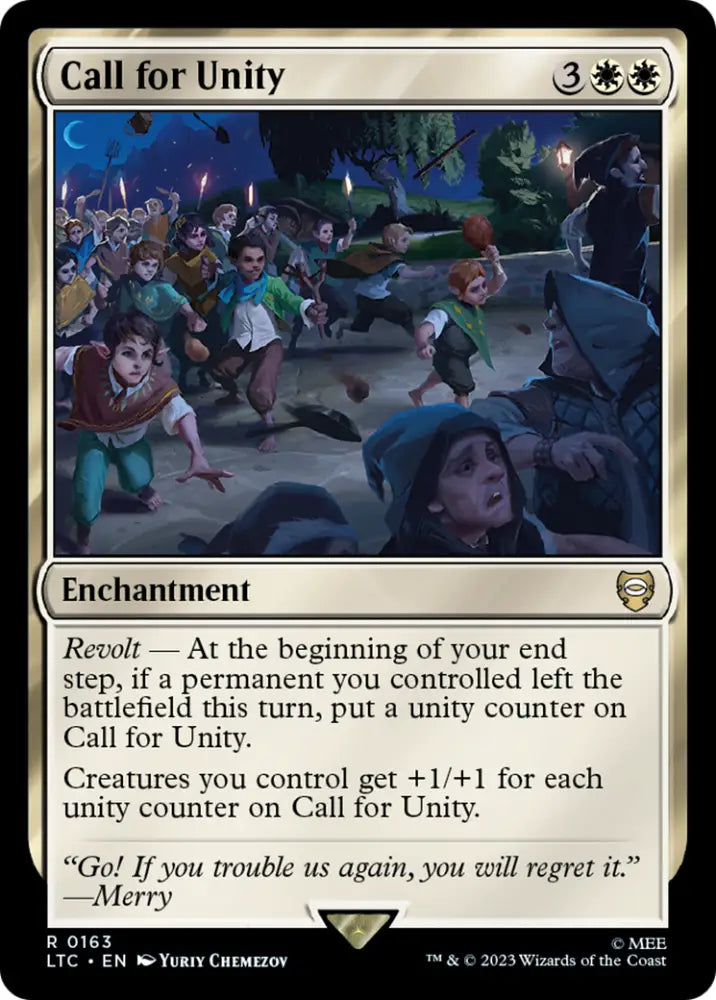Call for Unity [The Lord of the Rings: Tales of Middle-Earth Commander] - MTG Single