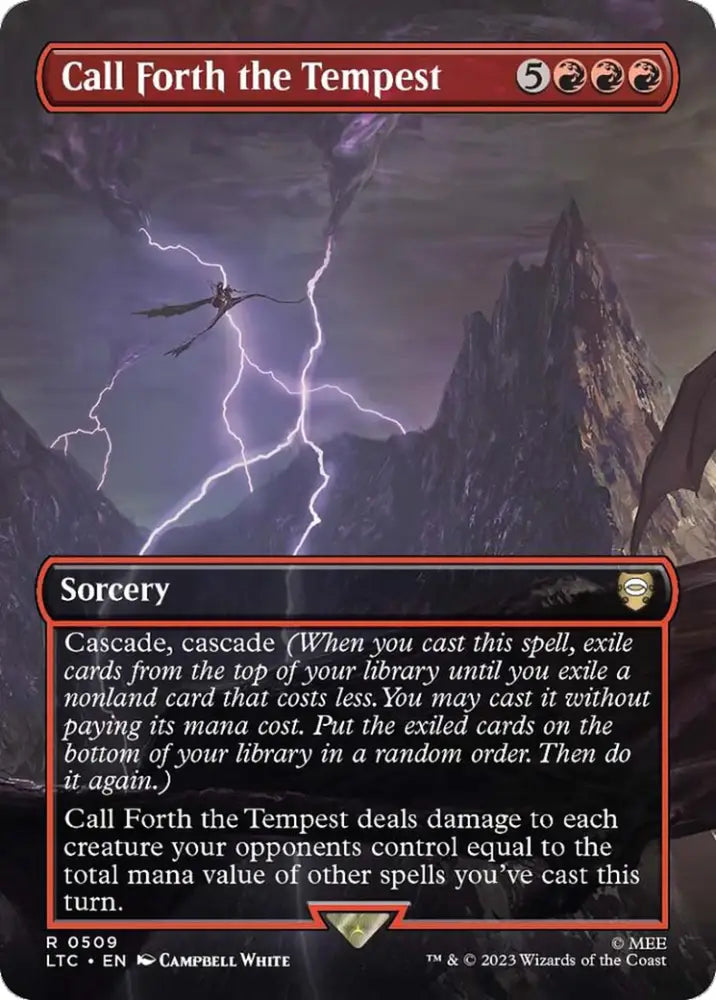 Call Forth the Tempest (Borderless) [The Lord of the Rings: Tales of Middle-Earth Commander] - MTG Single